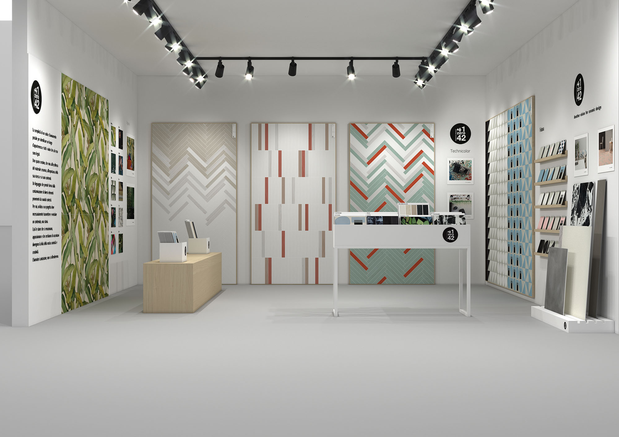 Hipix portfolio categoria merchandising: progetto grafico sala mostra 1 Ceramiche 41zero42 immagine 1